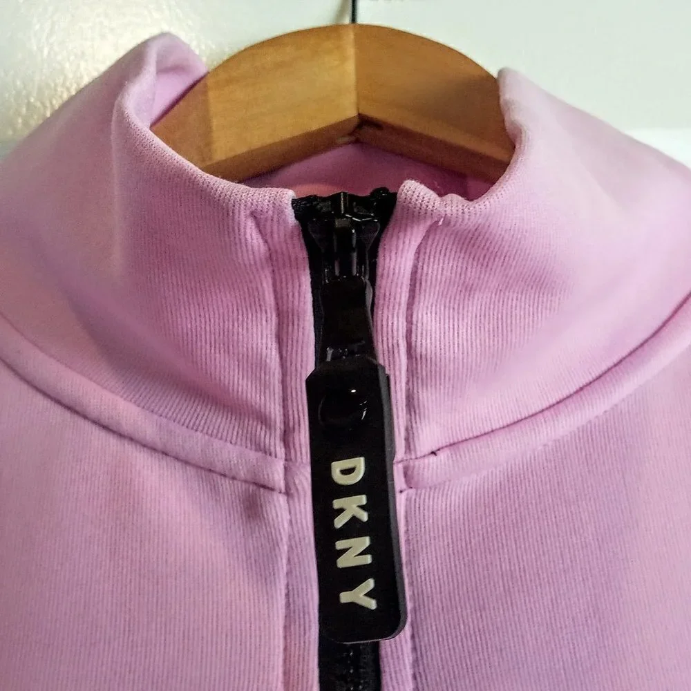 DKNY Sport Color Block 1/2 Zip Pullover Sweater - Picture 4 of 8